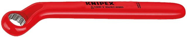 Knipex Einringschlüssel aus Chrom-Vanadium in Rot, 12 mm - Bild 1