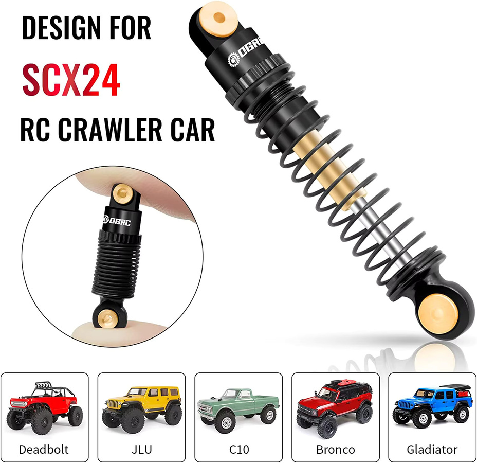 OGRC Stoßdämpfer Aluminium vorne und hinten, Schwarz, Metall, Zubehör - Bild 3