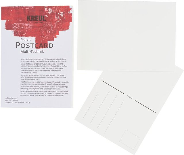 KREUL Paper Postcard DIN A6 in Naturweiß - Bild 1