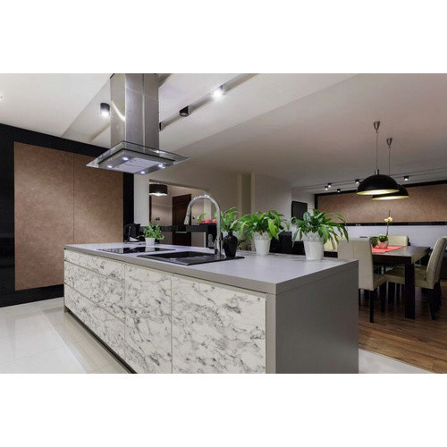 wallface Dekorpaneel Marble White in Marmoroptik Matt Weiß, B: 100 cm, H: 260 cm, Tiefe: 0,14 cm - Bild 2