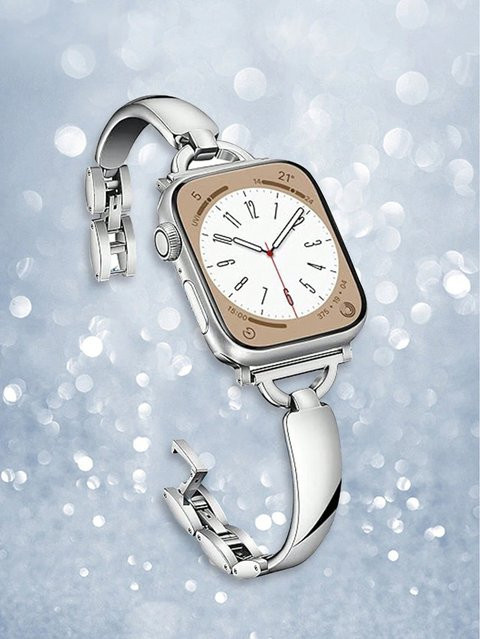 Uhrenarmband Edelstahl, Silber, Damen, für Apple Watch - Bild 1