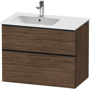 Duravit Waschtischunterschrank D-Neo Wandmontage, Farbe Schwarz/Dunkelnuss, B/T/H: 81 x 46,2 x 62,5 cm - Bild 1
