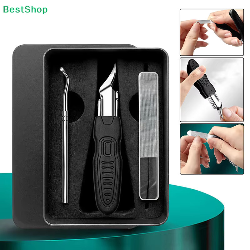 HNKMP 3-in-1 Nagelknipser, Multifunktionaler Nagelhautschneider, Unisex - Bild 2