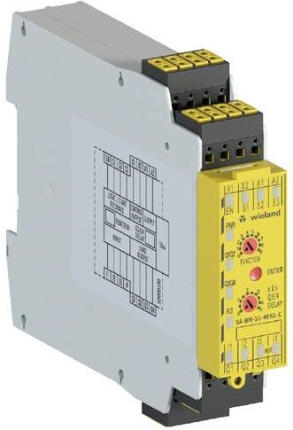 Wieland Electric Steuerbaustein SA-BM-S1-4EKL-C 50s DC 24V, Grau, Breite: 2,25 cm, Höhe: 9,65 cm - Bild 1