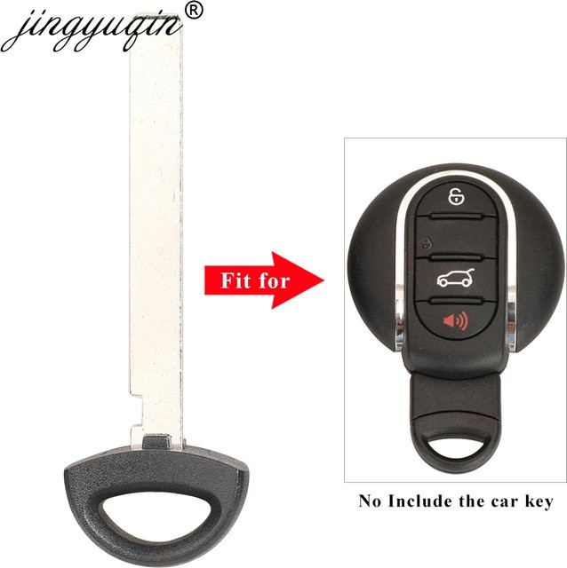Jingyuqin Smart Remote Auto Schlüssel Gehäuse ohne Blatt für BMW Mini Cooper Clubman F-Serie F55 F56 Schwarz - Bild 1