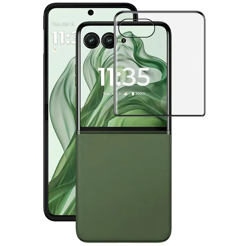3D gebogene Displayschutzfolie aus Glas für Motorola Razr 2026 70 Plus Ultra, transparente oleophobe Vollbild-Klebe-Displayschutzfolie - Bild 2