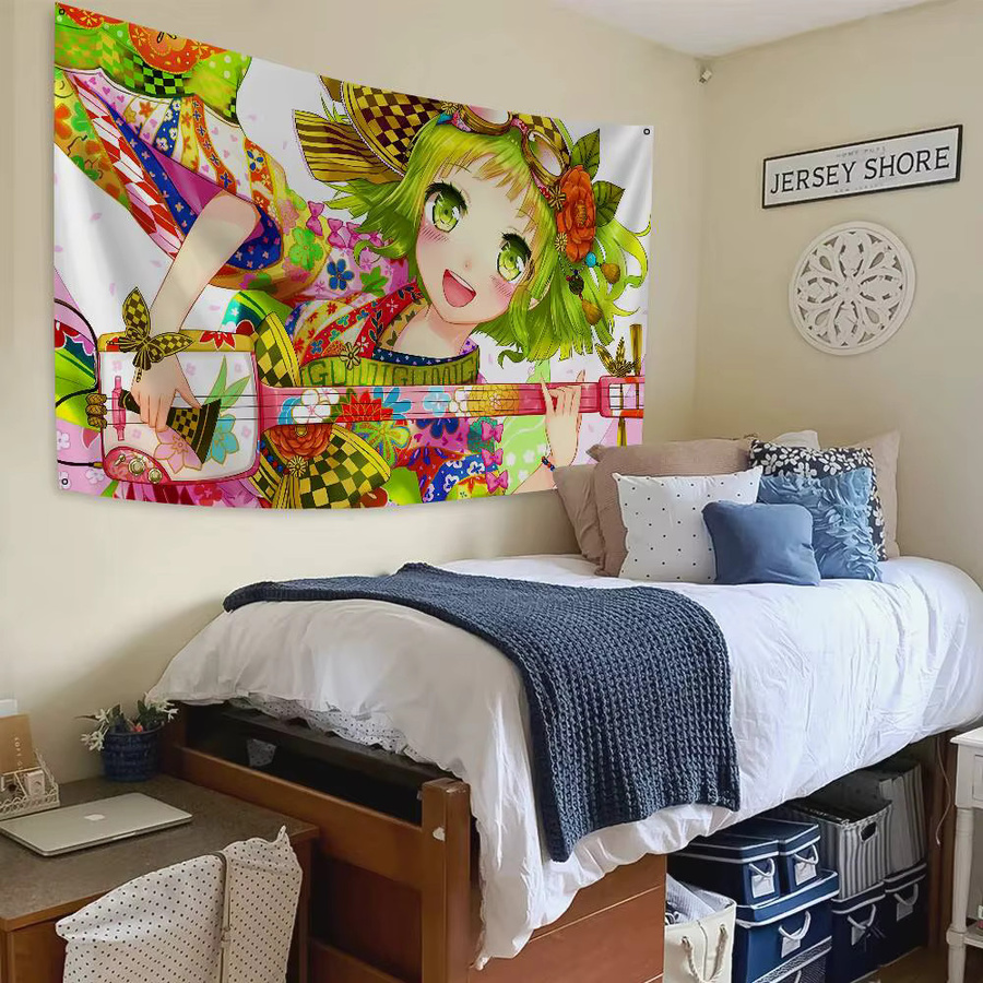 Megpoid Gumi Anime Flagge aus Polyester mit Vierloch-Aufhängung, Mehrfarbig, B/H: 50 x 70 cm - Bild 5