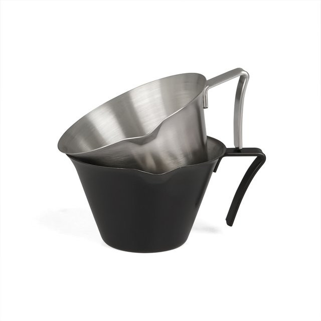 Dalinwell Espresso-Messbecher mit Waage aus Edelstahl in Silber - Bild 1