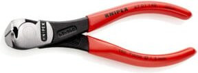 Knipex Kraft-Vornschneider aus Chrom-Vanadium in Schwarz-Rot mit Kunststoffbeschichtung - Bild 1