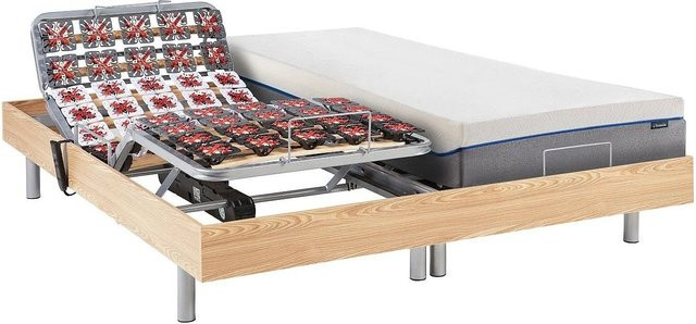 YSMÉE Hesiode Bett mit elektrischem Lattenrost in Eiche Natur, B/T/H: 160 x 200 x 71 cm - Bild 1