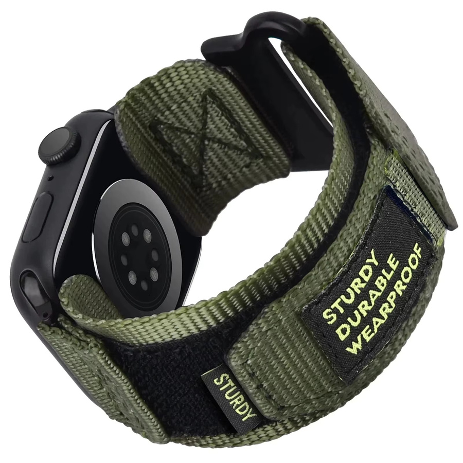 CAOWTAN Uhrenarmband Nylon, Schwarz, Unisex - Bild 4