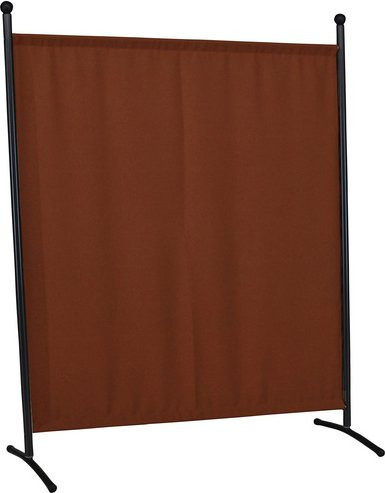 Sichtschutz Paravent von ANGERER FREIZEITMÖBEL aus Stahl und Polycarbonat in Rot, H x B: 178 x 178 cm - Bild 1