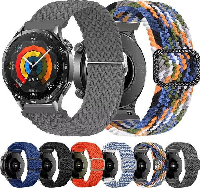 Huawei Uhrenarmband Nylon, 20mm 22mm, Multicolor - Bild 1