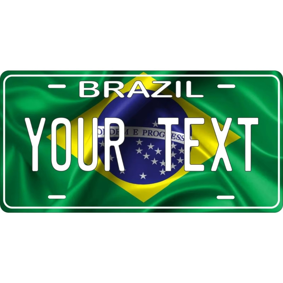 Dekorative Brasilien-Flagge Plakette von CIFBUY in Rot und Multicolour, wasserfeste 2D Flache Dekoration - Bild 2