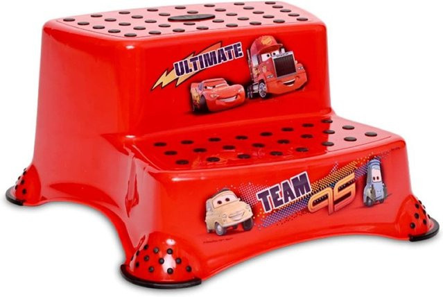 Lorelli Kinder Badhocker zweistufig Tritthocker mit rutschfesten Gummi-Noppen in Rot - Bild 1