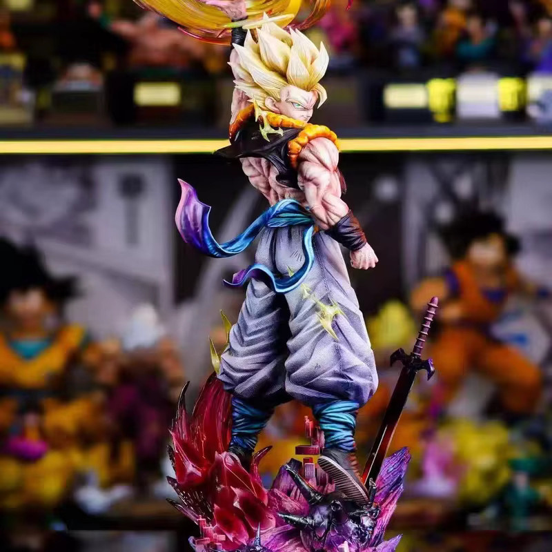 Jt Studio Dragon Ball Z Gogeta Clouds Rising Infinite SSJ3 Anime Figur aus PVC mit austauschbarem Kopf, Höhe: 47 cm - Bild 2