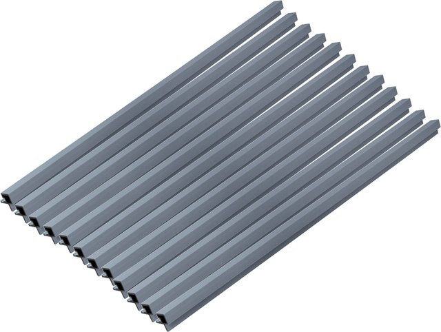 HOME DELUXE WPC Eckprofil SANO für Fassadenverkleidung DUVAR, 12er Set, Hellgrau - Bild 1