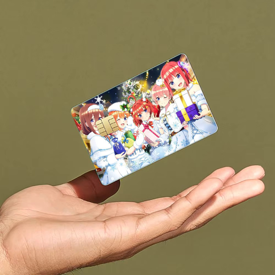 Wasserdichte Anime Aufkleber Quintessential Quintuplets in Multicolor für Kreditkarten und Buspässe - Bild 4