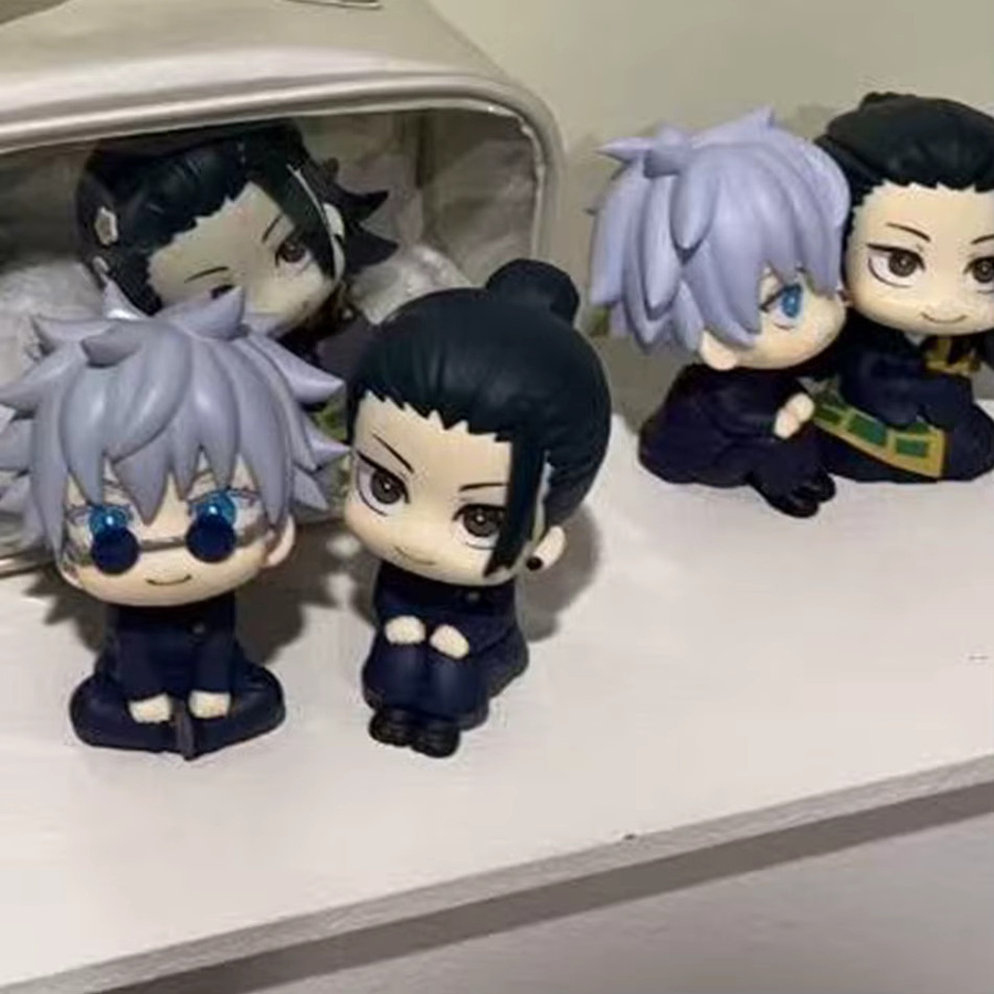 Bandai Jujutsu Kaisen Yuji Itadori Gojo Satoru Q-Version Actionfiguren, 5-teiliges Set, Kunststoff, Bunt / Mehrfarbig - Bild 2