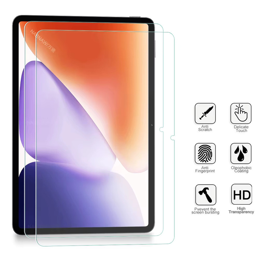 2er-Pack Xiaomi Pad 7 Displayschutzfolie aus gehärtetem Glas, transparent, kratzfest und HD-klar - Bild 2