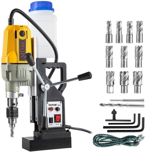 Magnetbohrmaschine MB von Buying Solutions, 1100W, Gelb, 40mm Bohrdurchmesser, 580 U/min, 12000N Magnetkraft - Bild 1