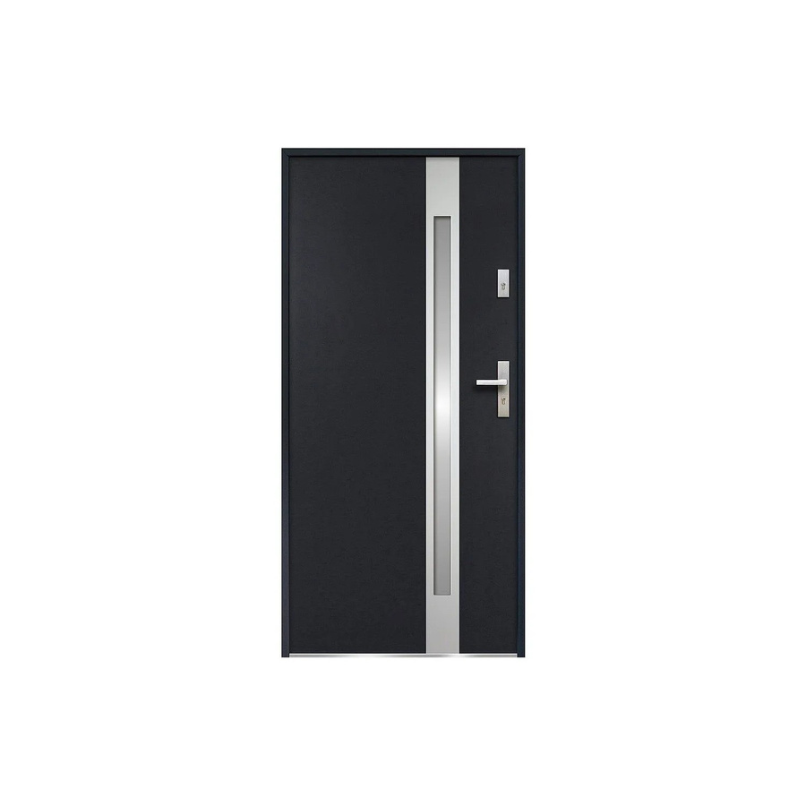 Vente-unique Haustür Braga modern in Anthrazitgrau, Breite: 95 cm - Bild 2