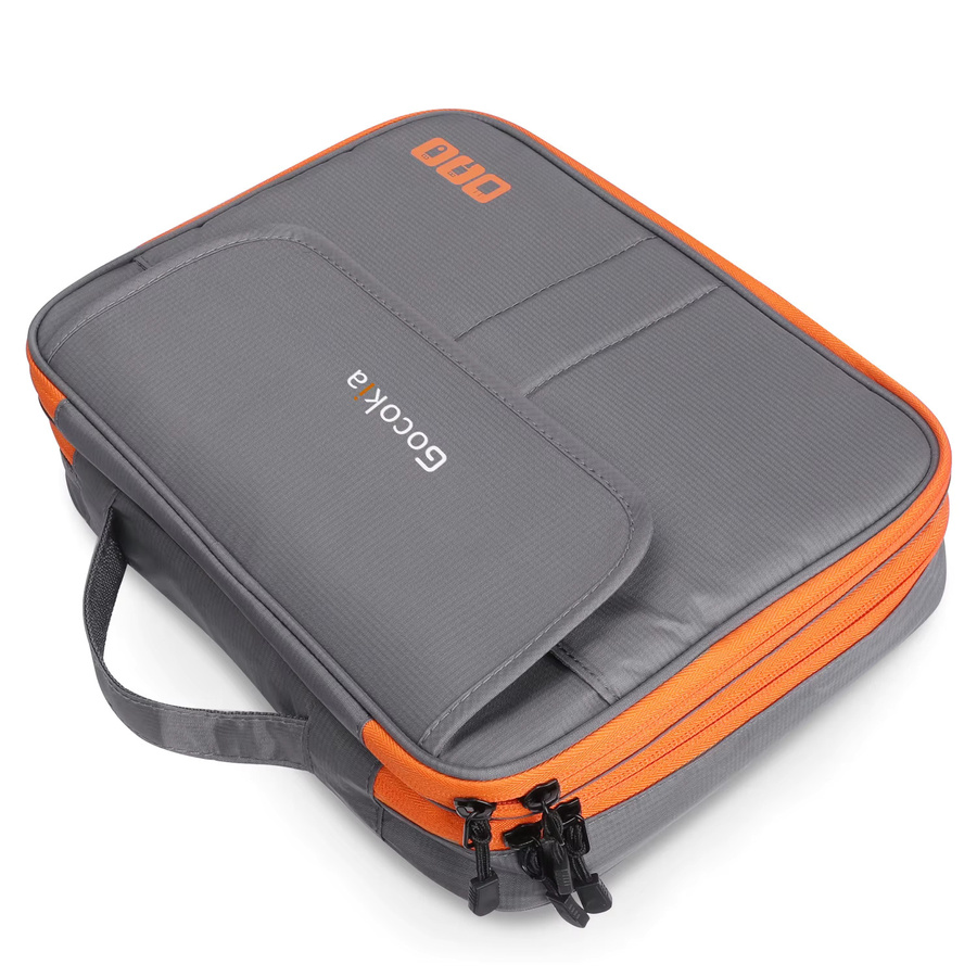 Acoki Reise-Organizer-Tasche für elektronisches Zubehör in Grau mit großer Kapazität für iPad, iPhone und Kabel - Bild 6
