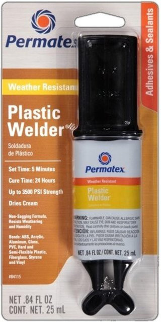 Permatex Kunststoff-Reparaturkleber Epoxy in Weiß, wasserdicht, 25 ml - Bild 1