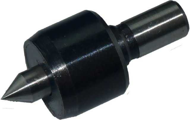 Rotwerk Drehmaschinen-Spitze C0 mit 60° Spitze in Schwarz, mitlaufend - Bild 1