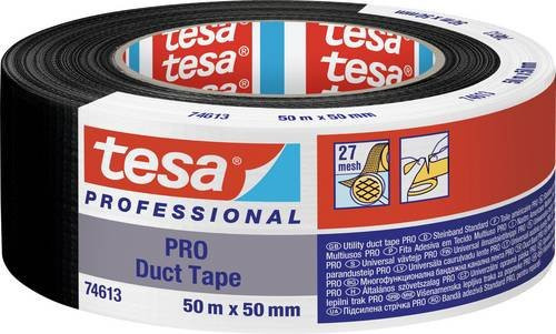 tesa Duct Tape PRO Reparaturband Schwarz B: 50 mm, L: 50 m - Bild 1