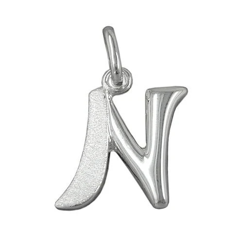 SIGO Anhänger Buchstabe N, 925 Silber, Unisex - Bild 1