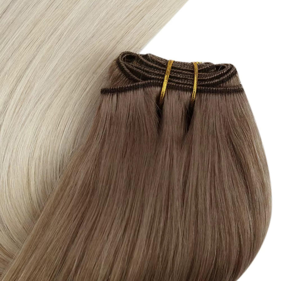 Moresoo Remy Haar Extensions, Balayage, Gerade, Damen - Bild 4