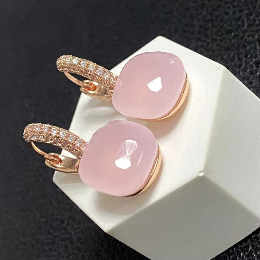 Kayfany Tropfenohrringe, Roségold, Zirkonia, Kristall, Damen, 12,6 mm - Bild 3
