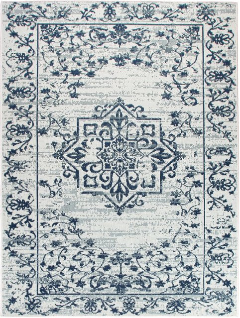 In- & Outdoor-Teppich Ostenza in Blau, orientalisch, B/T: 80 x 150 cm - Bild 1