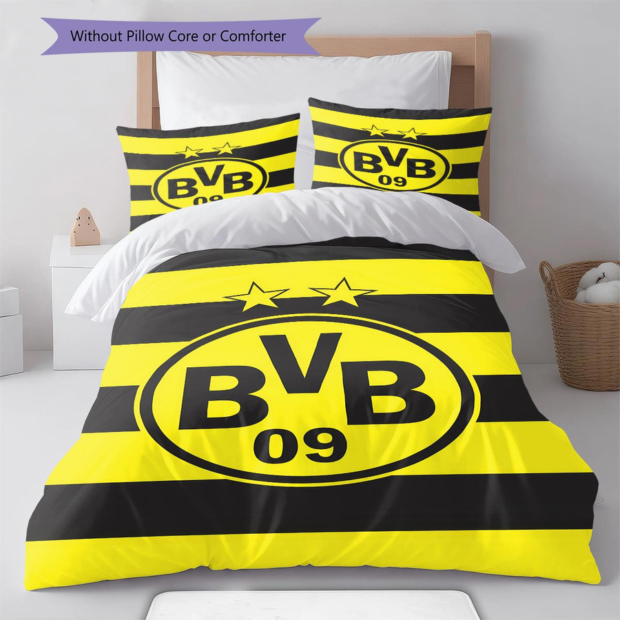 BVB Muster Bettwäsche Set aus Polyester mit Bettbezug und 2 Kissenbezügen, B/H: 135 x 200 cm - Bild 3