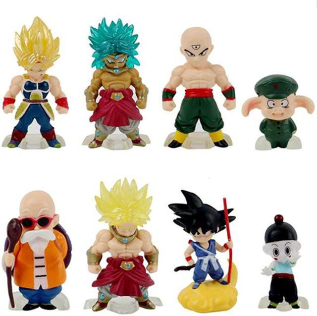 Bandai Dragon Ball Z Actionfiguren, 8-teiliges Set, PVC - Bild 1