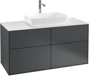 V&B Waschtischunterschrank Finion in Weiß lackiert, Breite: 120 cm, Tiefe: 50,1 cm - Bild 1
