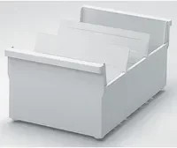 helit Karteitrog The Admin A5 in Grau und Weiß aus Kunststoff, B: 22,7 cm, H: 14,5 cm, T: 35 cm - Bild 1