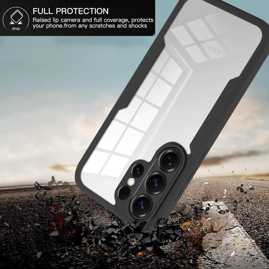 Transparente 360° Vollschutz-Hülle für Samsung Galaxy S26 S25 S24 S23 S22 S21 Ultra Plus FE 5G mit Kameraschutz und Displayschutz - Bild 3