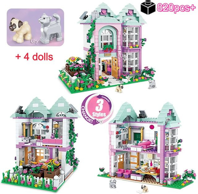 yaafun Märchenhaftes Blumenhaus, Baukasten-Set, Fantasy, Kunststoff, Bunt / Mehrfarbig - Bild 1