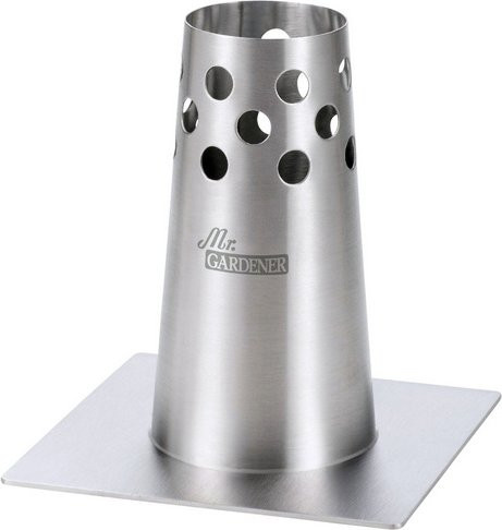 Mr. GARDENER Grillrost Hähncheneinsatz aus Edelstahl in Silber, Breite: 12,5 cm - Bild 1