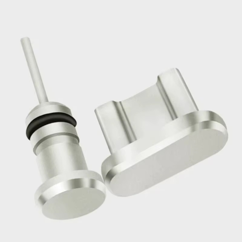 3 in 1 Micro USB Ladeport und 3,5mm Kopfhöreranschluss mit Anti-Staub-Stecker für Xiaomi und Huawei in Silber und Gold, 2er-Set - Bild 1