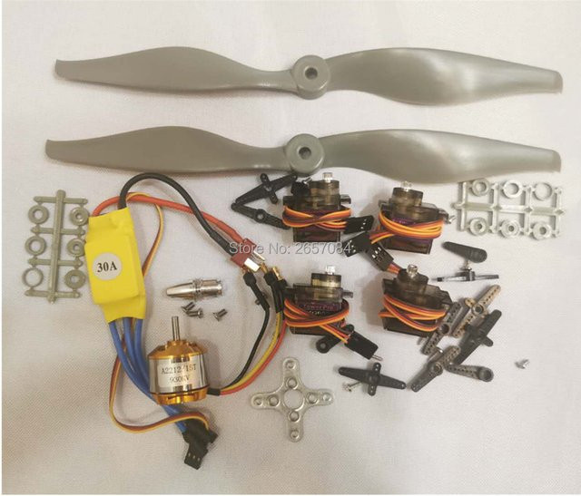 Real Hawk A2212 2212 930Kv Bürstenloser Motor, ESC, Motorhalterung, 1060 Propeller, MG90 9G Micro Servo, Set / Bundle - Bild 1