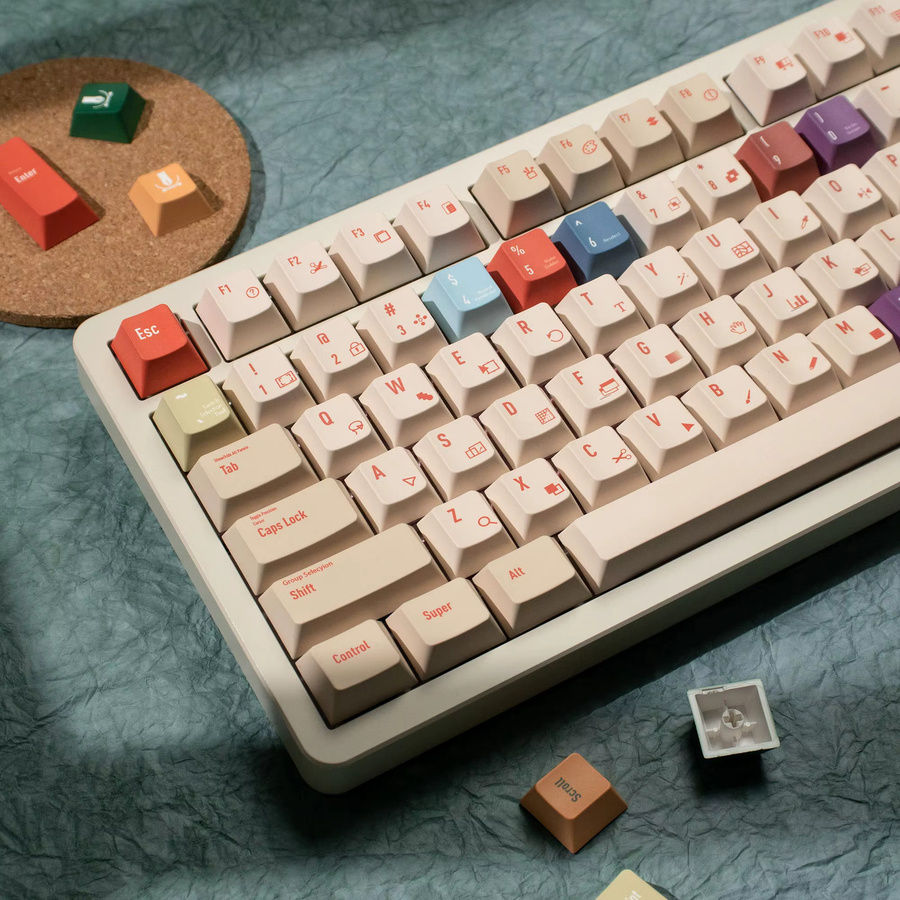 Venit Keys AI Illustrator Keycaps DYE-SUB Cherry Profile PBT Keycap Bunt für mechanische Gaming-Tastaturen - Bild 2