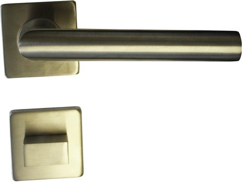 ALPERTEC Rosettengarnitur Square aus Edelstahl in Silber matt - Bild 1