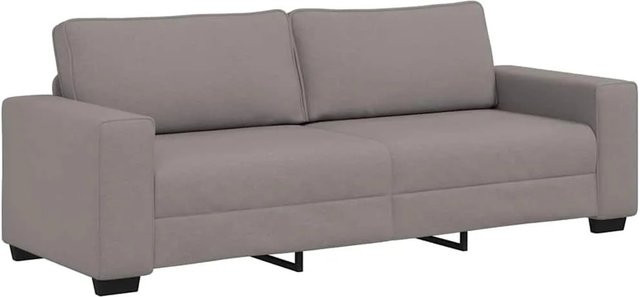vidaXL 3-Sitzer-Sofa in Taupe und Grau mit Stoffbezug und Armlehnen - Bild 1