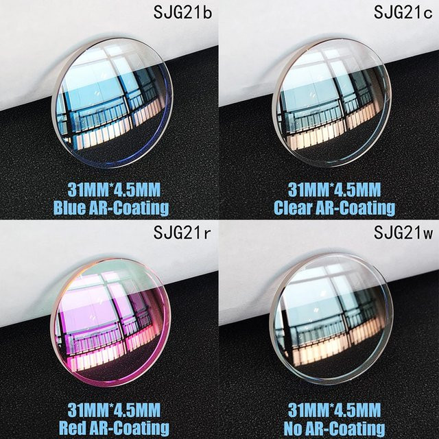 OUMASHI Uhrenglas Saphirglas, 31 mm, Doppelkuppel - Bild 1