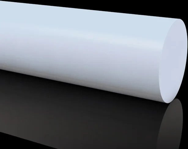 PTFE-Rundstab in Weiß, hochtemperaturbeständig und chemikalienresistent, Industriequalität - Bild 1