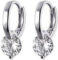 Hoop Ohrringe 925 Silber, Zirkonia, Damen - Bild 1
