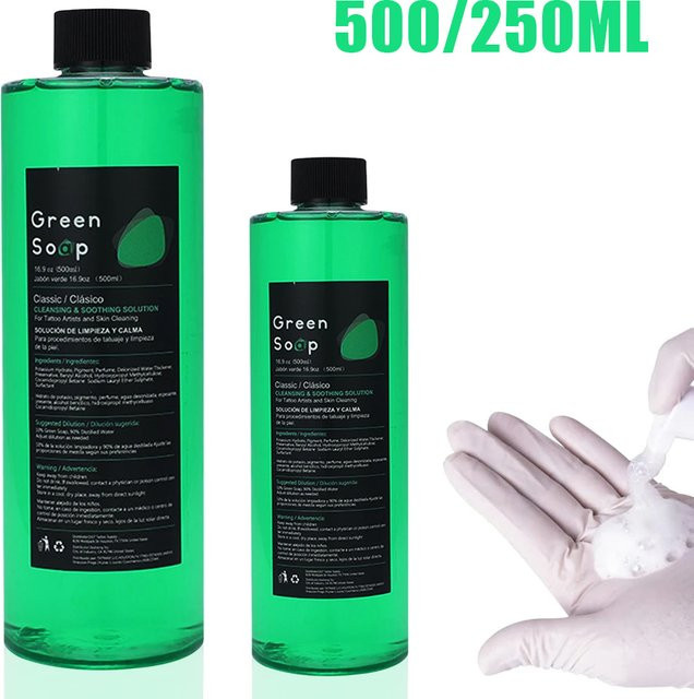 Usiriy Grüne Algenseife, Flüssige Reinigungslösung, 250 ml - Bild 1
